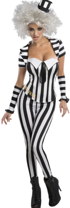 Womens/Teens Beetlejuice Corset Costume