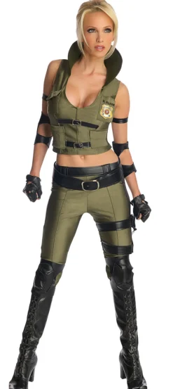Womens/Teens Mortal Kombat Sonya Blade Costume