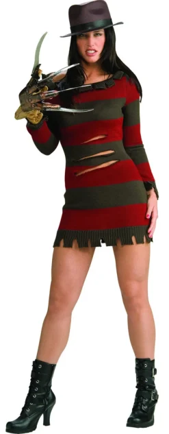 Womens/Teens Nightmare on Elm Street Miss Freddy Krueger Costume