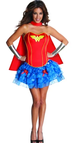 Womens/Teens Wonder Woman Corset Costume