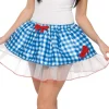 Womens Wizard of Oz Dorothy Blue Plaid Skirt Costume Accessory