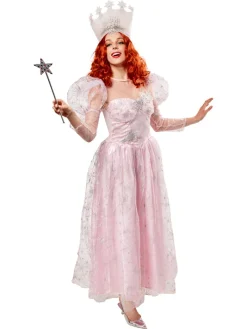 Womens Wizard of Oz Glinda the Good Witch Dress and Tiara Costume