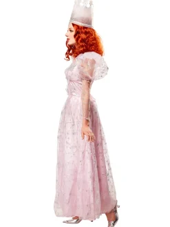 Womens Wizard of Oz Glinda the Good Witch Dress and Tiara Costume