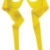 Yellow Masked Man Ninja Costume Mask with Ties