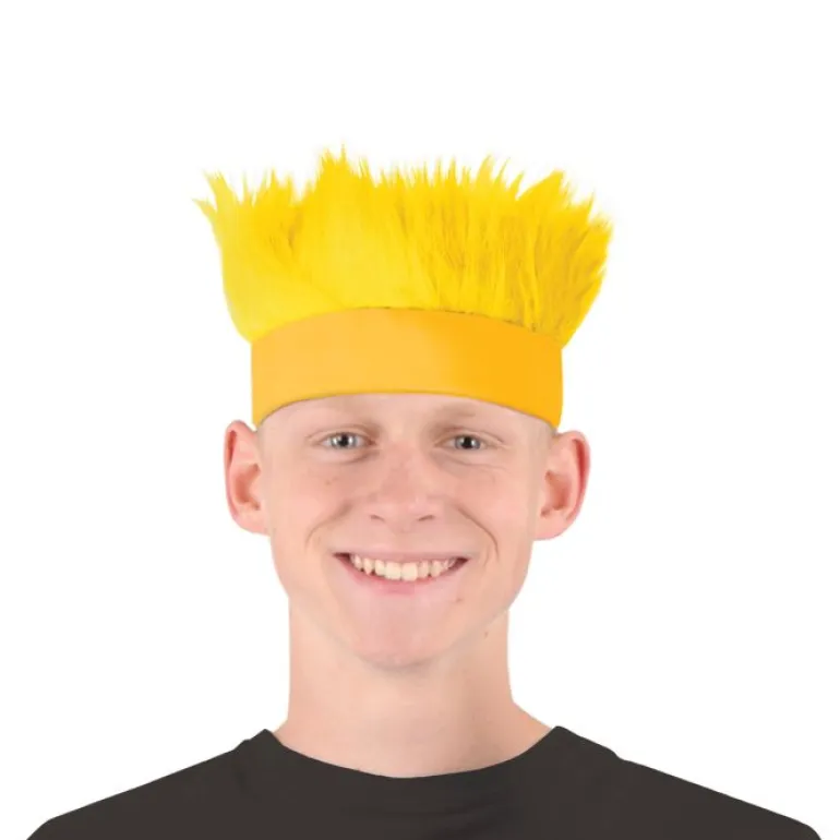 Yellow Wild Spiked Hair Headband